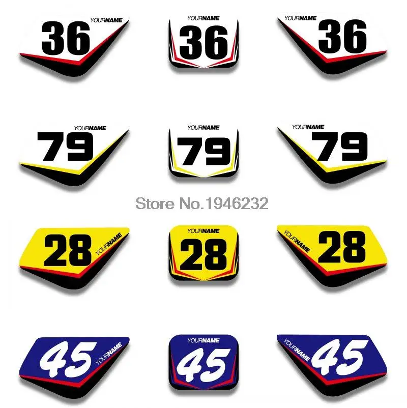 

Custom Number Plate Backgrounds Graphics Sticker & Decals Fit For HONDA XR50 2000 2001 2002 2003