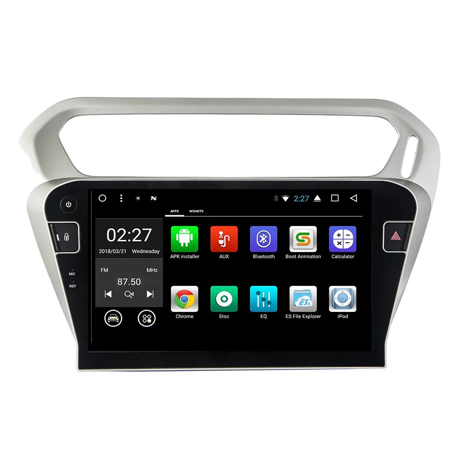 Perfect Asvegen  Android 7.1 Quad Core Car Radio GPS Navigation Stereo Headunit WIFI 4G Media DVD Player For Peugeot 301 2014 2