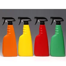 16oz 500ml Black Color Plastic Mist Sprayer Spray Bottle with Trigger Spray for Cleaning  Detergent 10pcs/lot P122