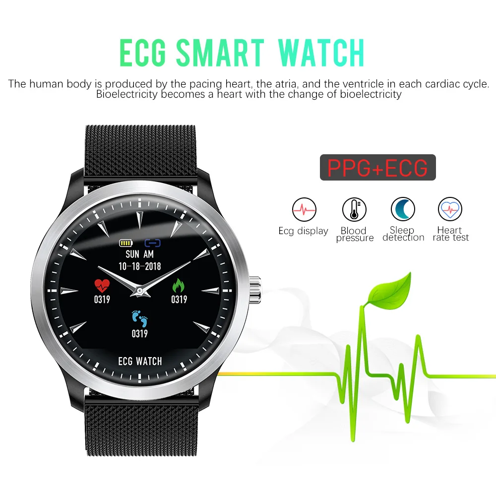 CYUC N58 ECG PPG смарт часы с электрокардиографом экг дисплей, Холтер ЭКГ монитор сердечного ритма кровяное давление умные часы мужчина женские фитнес здоровый трекер smart watch for xiaomi huawei Android IOS phone