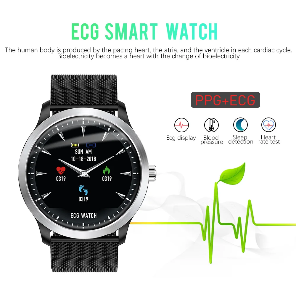 CYUC N58 ECG PPG смарт часы с электрокардиографом экг дисплей Холтер ЭКГ монитор