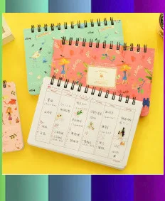 Cute Pocket book Mini coil notebook Kawaii Animal notepad 80 sheet Blank paper memo agenda Diary Stationery Office School 01720