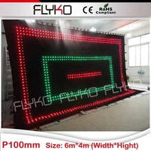 P10 Китай легкая установка мягкий светодиодный видео занавес