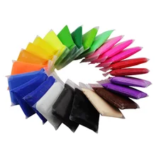 24 цвета 480 г светлая глина игрушки для лепки супер легкий пушистый умный Пластилин для детей DIY Творческое моделирование миксер для теста