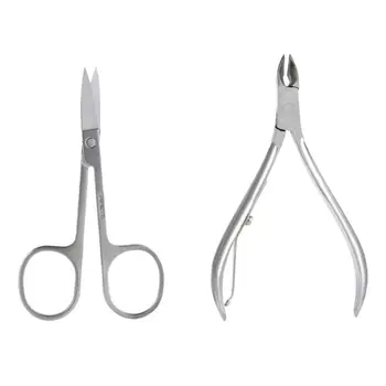 

10 PCS Pedicure / Manicure Set Nail Clippers Cleaner Cuticle Grooming Kit Case