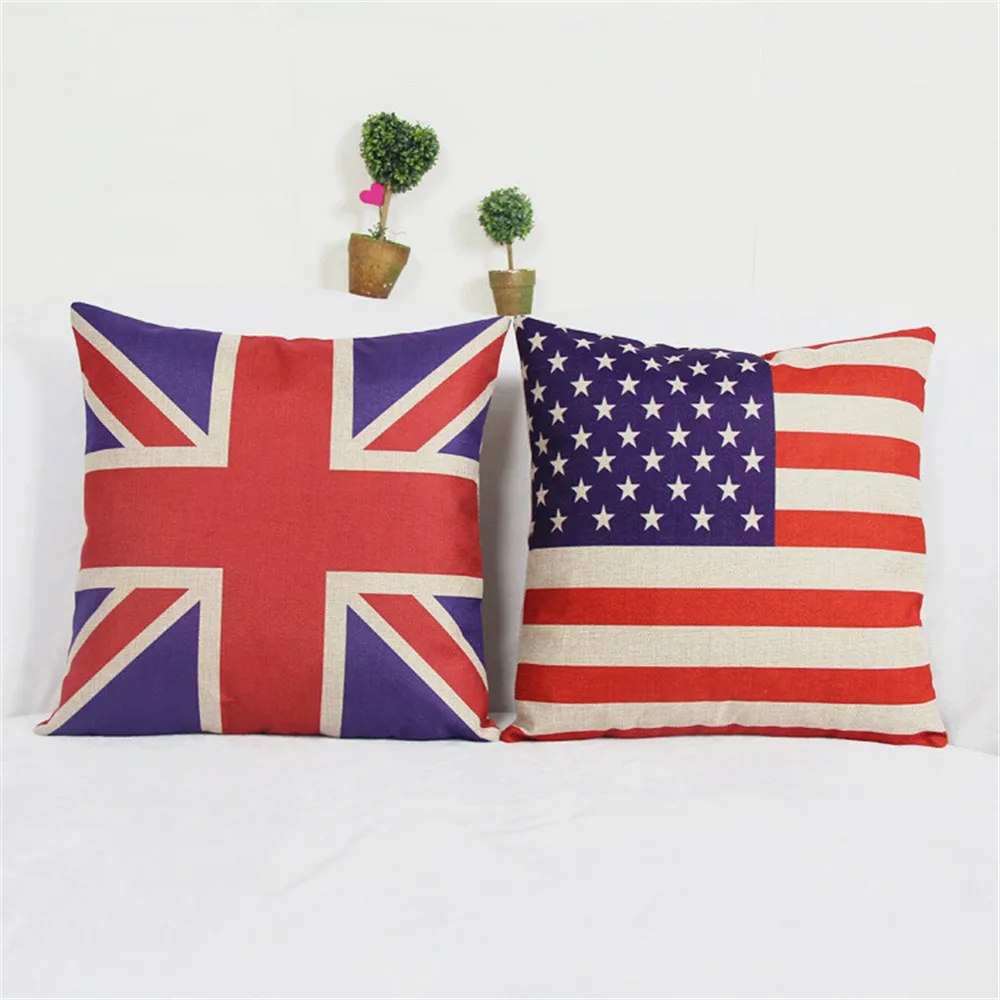 British&United States Flag&Stripe&Geometry Pattern Fashion Personality