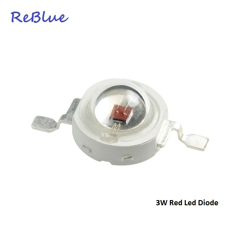 Reblue светодиод 5 Вт 3 850нм инфракрасный 660нм 3w led диод ИК чип 940нм красный 600нм 590нм