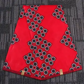 

100% polyester batik double-sided printed fabric dress suit fabric geometric lattice African fashion cloth Drop Shipping