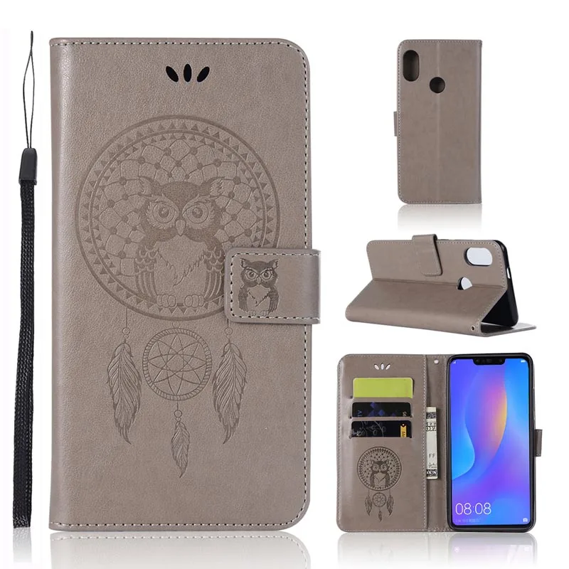 

Owl Case for Huawei Honor 8X 8C 8A 8 Flip Wallet Leather Book Cover Case Fundas Huawei Honor8X Coque Phone Cases