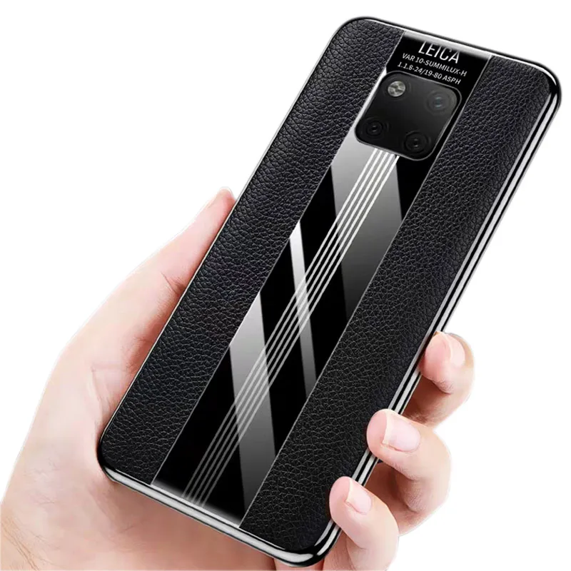 

For Huawei Mate 20 Pro Case Genuine Leather Hard Case For Huawei Mate 20 10 Luxury Plated Cover For Huawei Mate 20 X 10 P20 Pro