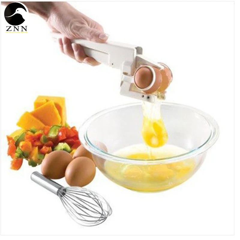 EZ cozinha Hand Egg Beater Stiring Egg Cracker Handheld York White