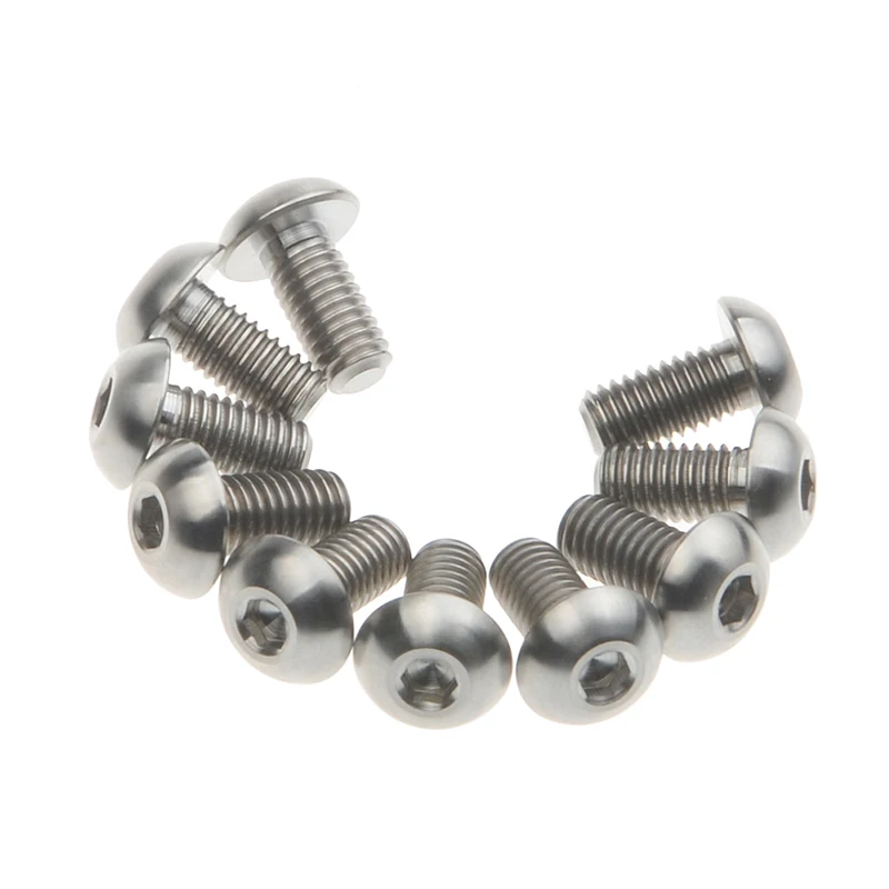 M5x10mm Bike Bicycle Cycling Water Bottle Cage Ti Titanium Bolts Screws