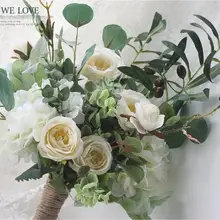 SexeMara белый букет невесты Weddin Свадебный букет ручной работы свадебные цветы