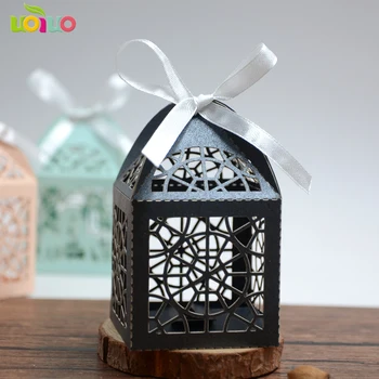 

50pcs special gift for halloween day cobweb laser cut wedding sweet box candy box wholesale