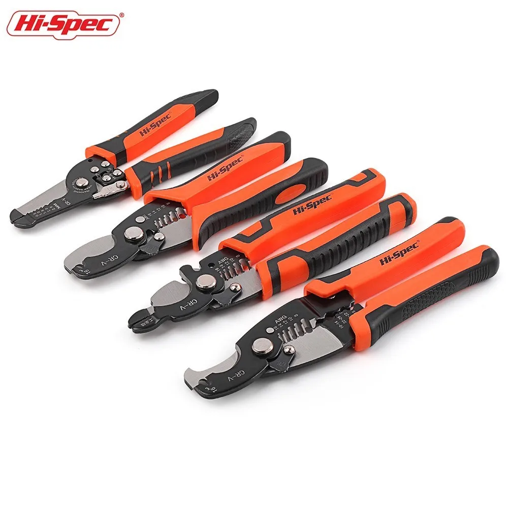 

Hi-Spec Wire Stripper Flush Cutter Decrustation Pliers Multitools Cutting Pliers Cable Wire Stripping Crimping Tool Alicate