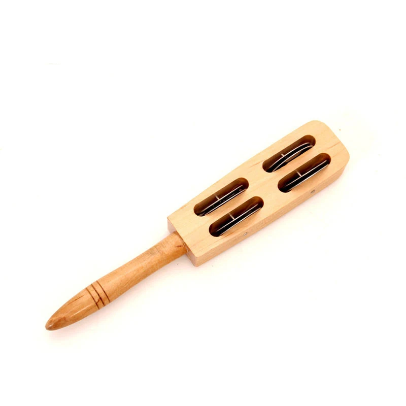 

4 bells Orff Instruments Wooden Stick Shaker Children Musical Educational Baby Kids Musical Instruments Band Kit Children