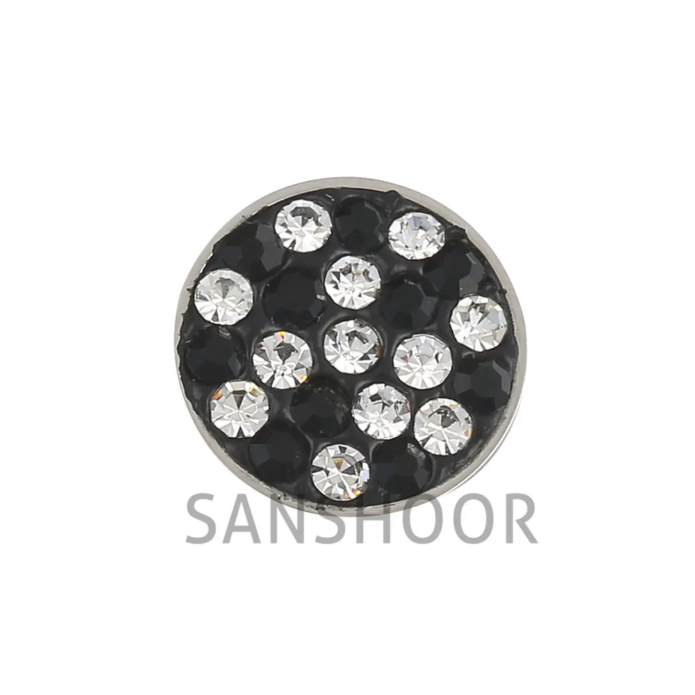 Venta caliente 12mm plateado Picante cristal magnético intercambiable moneda de Cambio pulsera collar 1 Unidades