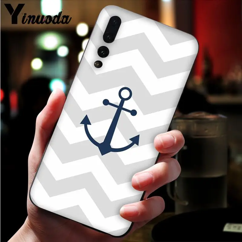 Anchor boat blue heart band