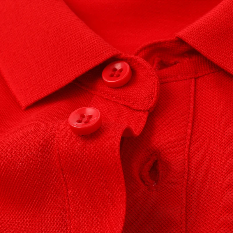 180 г бумажно-шелковая ткань женская модная футболка поло с коротким рукавом простой стиль с индивидуальным логотипом DIY сами