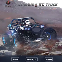 Wltoys 10428-B 1:10 RC Автомобиль 2,4G 2CH 4WD 30 км/ч Электрический матовый Off-дорожные светодиодные фонари RTR радиоуправляемая антигравитационная машина