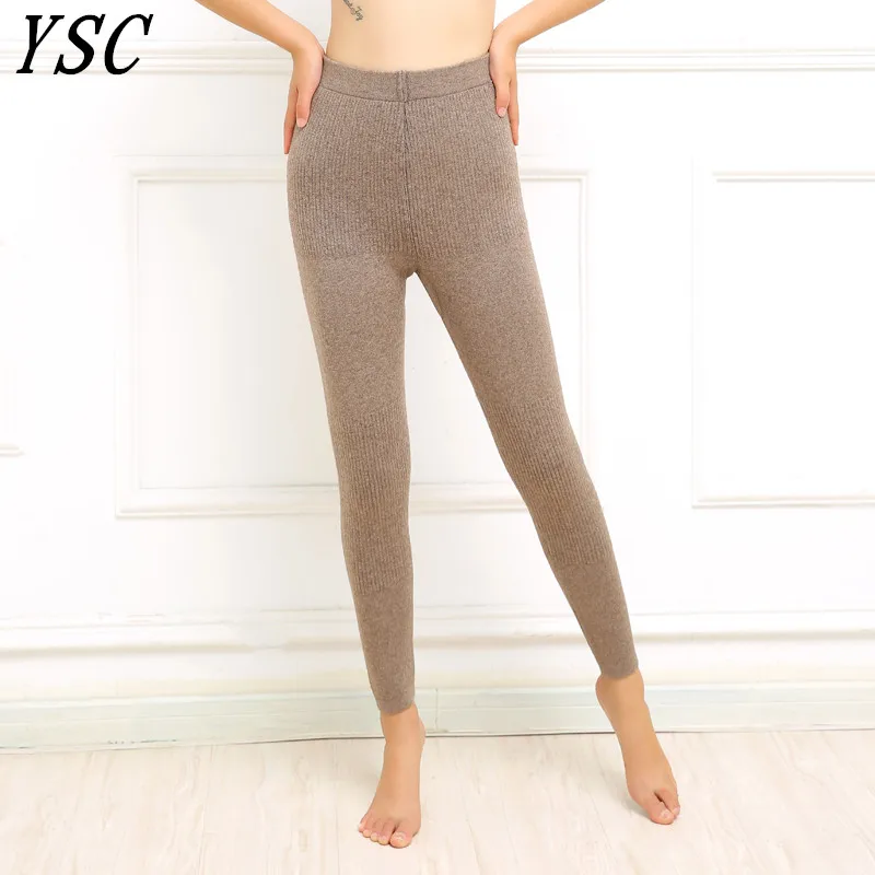 

Clearance sale New style Momen Cashmere Wool Warm Pants Knitted Long Johns Leggings Solid color thickening Free Shipping 3