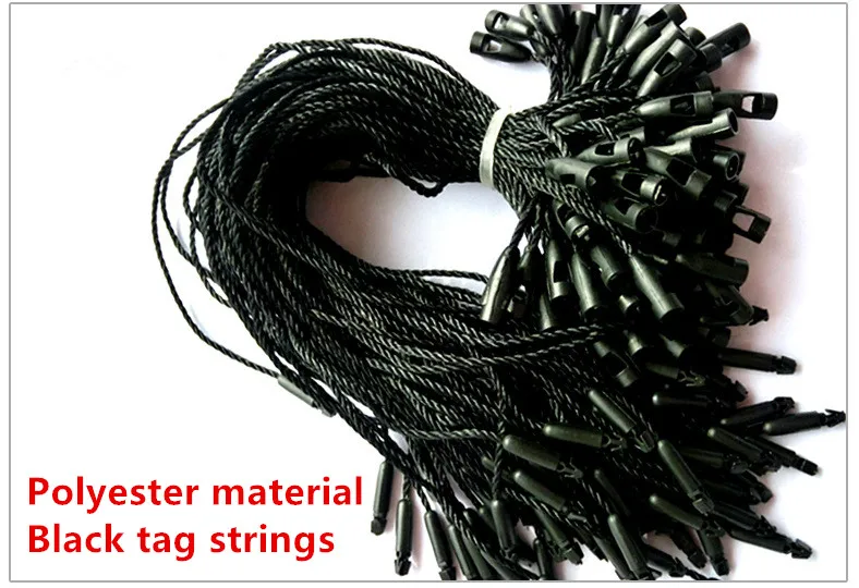 Clothing Accessories 100pcs Beige Hang Tag Rope String Snap Lock Pin Loop Tie Fasteners 8 inches Garment Accessories