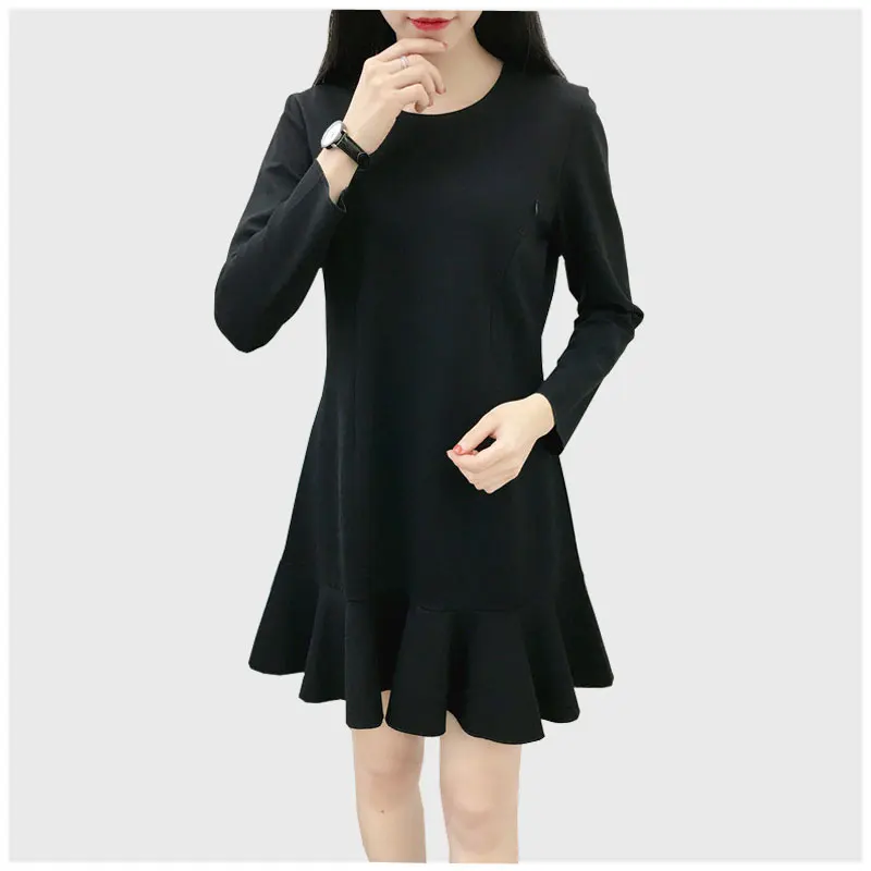 Однотонные черные весенние блузки с длинным рукавом, рубашка для грудного кормления, Формальные Топы и платья с круглым вырезом, одежда для кормящих мам
