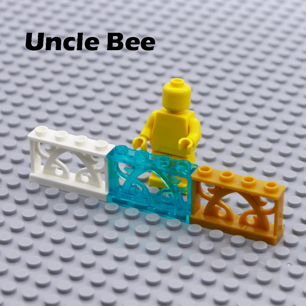 City Fence Building Blocks Street View House Garden Barrier DIY Assemble Particles MOC Bricks Toys Compatible LegoINGlys Friends (8)