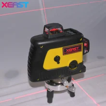XEAST 12 лазерной линии уровень 360 Вертикальные И Горизонтальные самовыравнивающийся Крест Линия 3D Лазерный Уровень Красный Луч лучше чем Фукуда