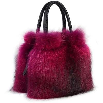 

New Whole Pieces fur female package diamond winter new Genuine leather fashion casual Real Fur handbag shoulder Messenger bag