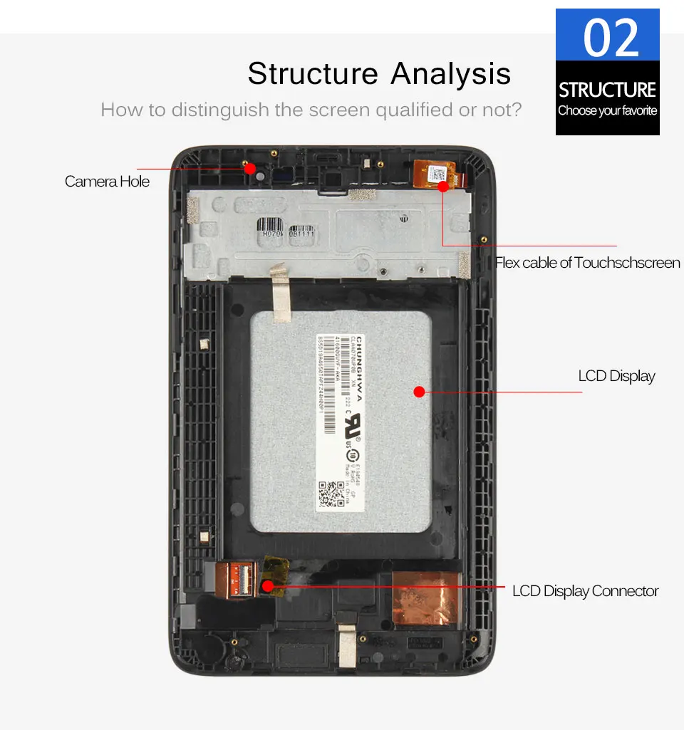 SRJTEK Матрица для lenovo TAB A7-50 A3500 A3500-HV A3500-F ЖК-дисплей сенсорный экран дигитайзер сенсорная панель в сборе с рамкой