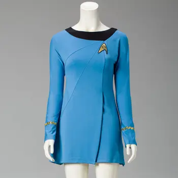 

Star Cosplay Uniform Cosplay ST Female Duty Uniform Blue Dress Cosplay Costumes
