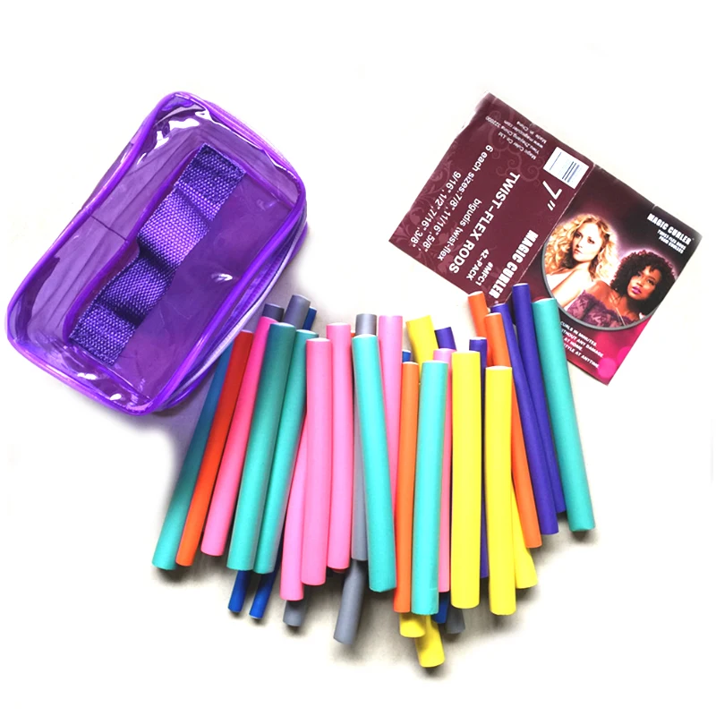 

2018 New 42Pcs DIY Hair Bendy Rollers Soft Hair Curler Roller Curl Magic Hair Curlers Tool Styling Rollers Sponge Hair Curling