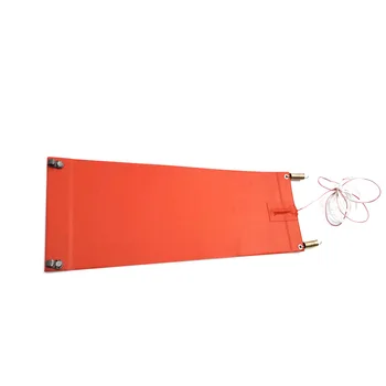 

150*440*1.5mm silicone heater for vacuum chamber 120v 300w 2 springs PT100 & 1000mm lead wire out from middle of 150mm side