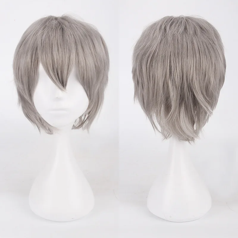 

Teen Boys Anime Wig Universal Harajuku Anti-warp Short Synthetic Hair Universal Anime Cosplay Wig 20 Colors Pure Color Short Wig
