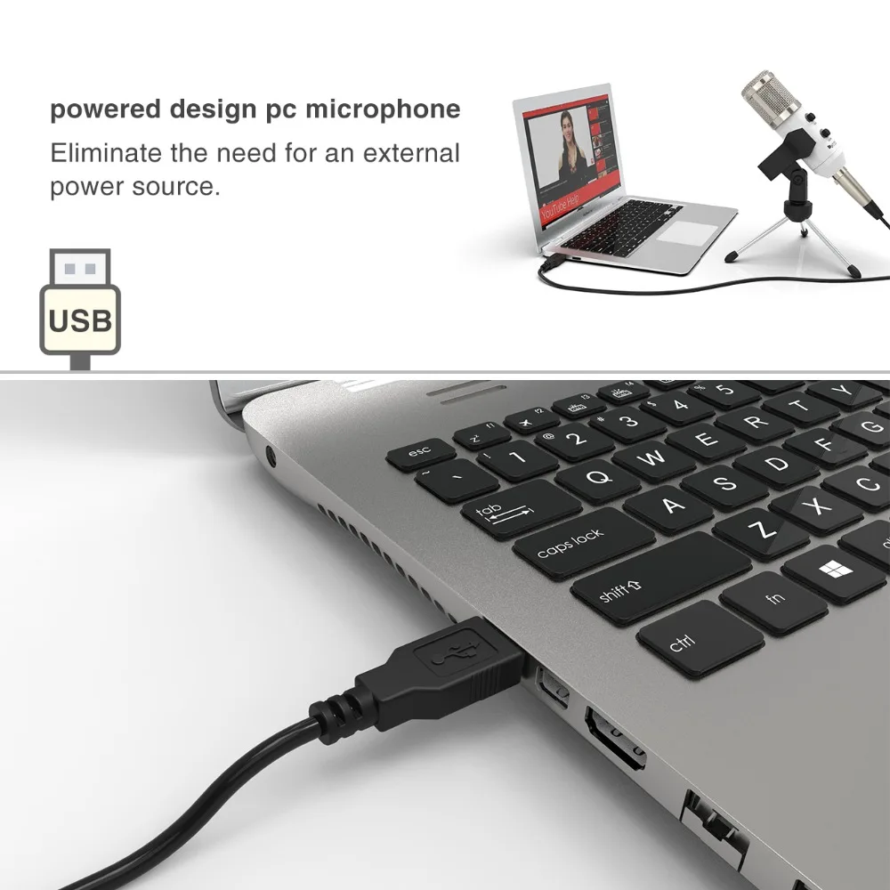 FIFINE конденсаторный микрофон USB разъем костюм для ПК Macbook для онлайн обучения встречи чат с штатив Стенд микрофон клип