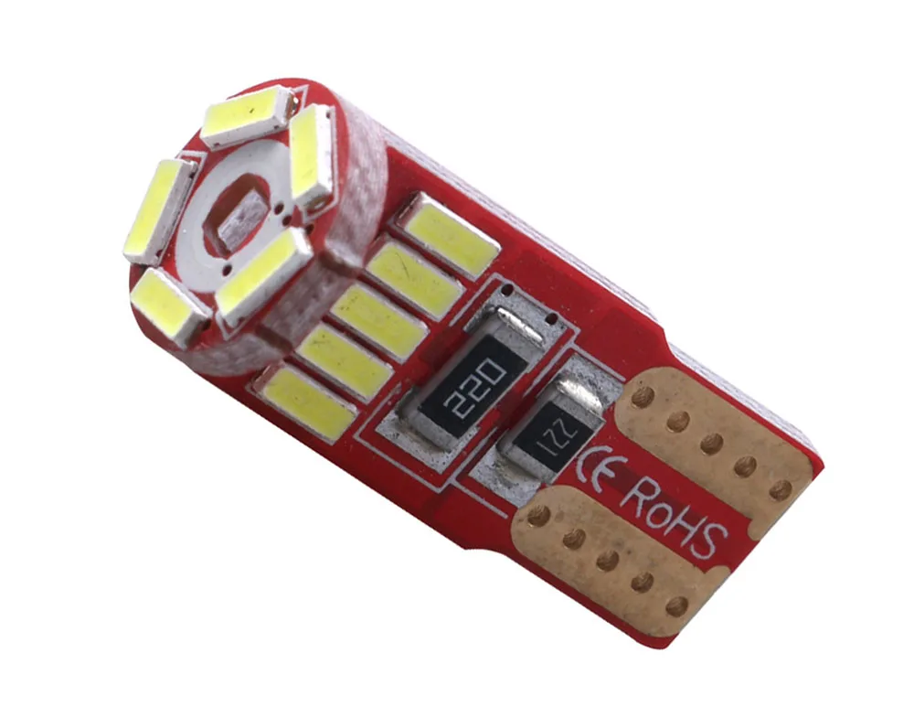 200 шт. авто светодиодный T10 Canbus 194 W5W 10 SMD 3014 Светодиодный лампочки нет ошибок светодиодные фары для парковки T10 светодиодный автомобильный боковой сигнал стайлинга автомобилей