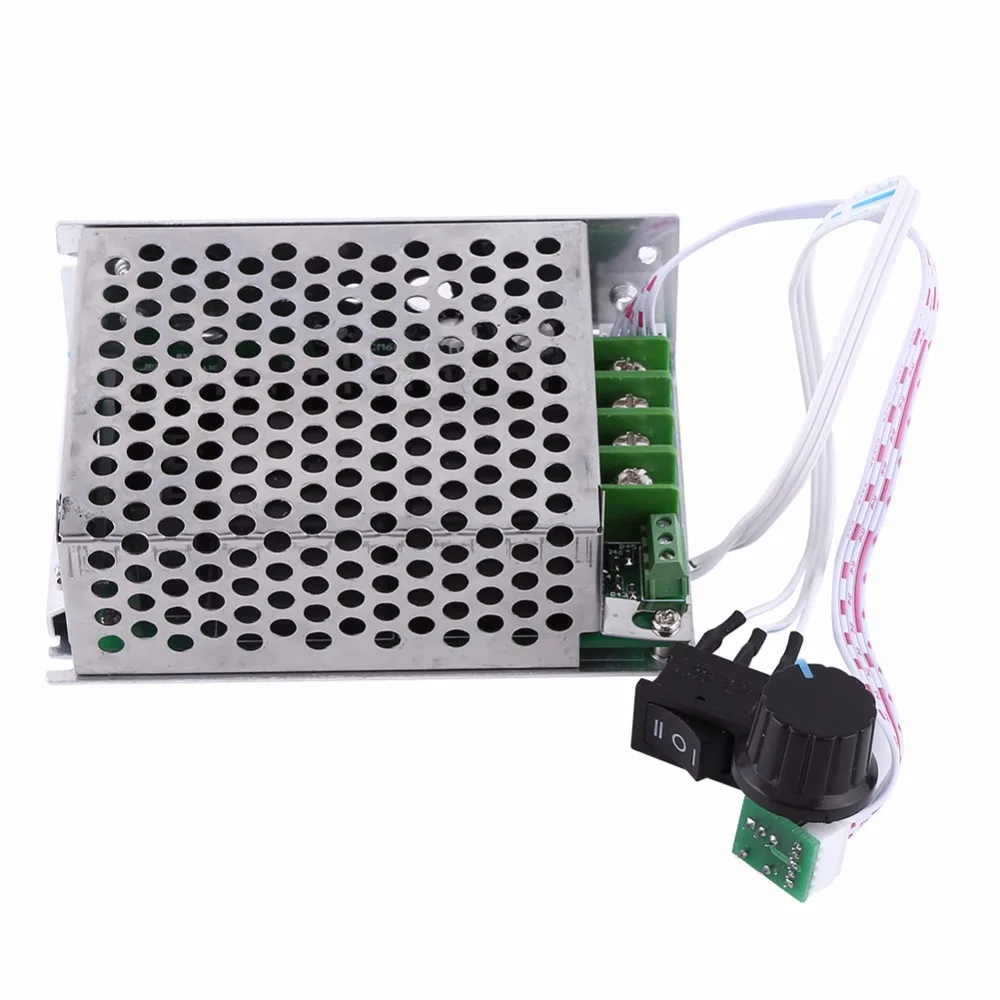 

10V-50V 40A DC Motor Speed Regulator PWM Speed Controller Governor Reversing Direction Switch Drive Module Potentiometer
