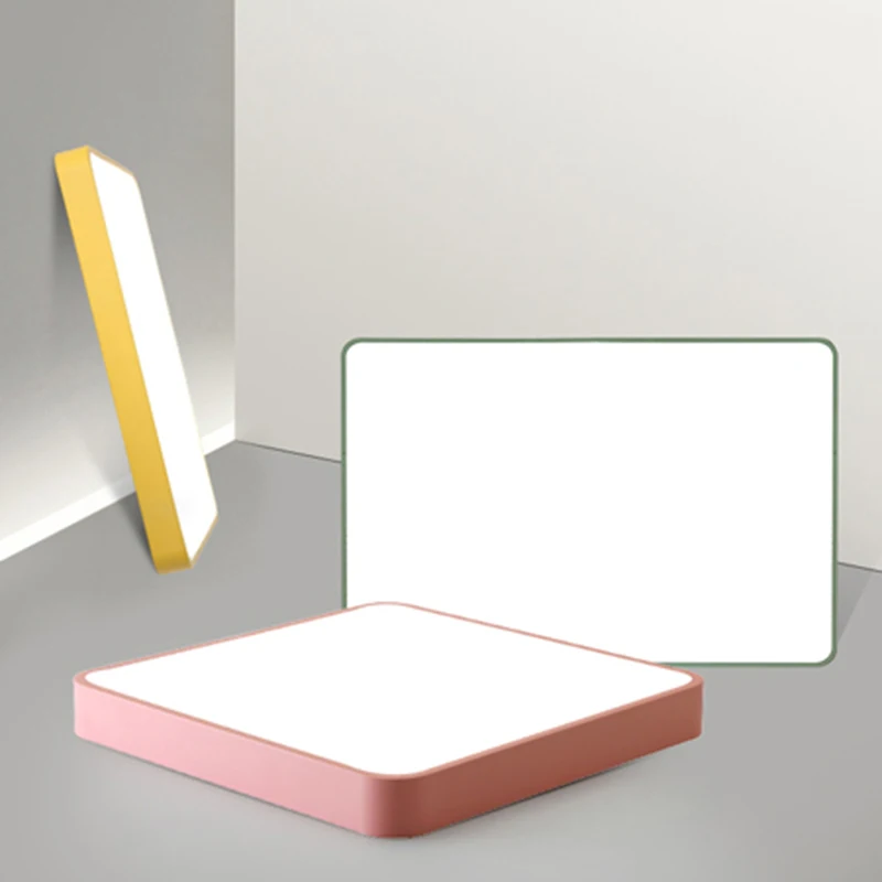 

Modern led Ceiling Lights For Living Room Bedroom Study Room Home Deco DIY Pink/Yellow/Green/Black/White Ceiling Lamp Fixtures