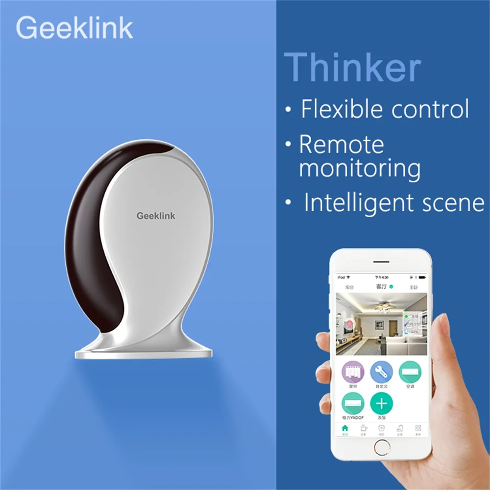 

Geeklink Thinker Smart Controller Router + IR + RF + Wifi Work for Alexa Google Home Domotica universele Intelligente