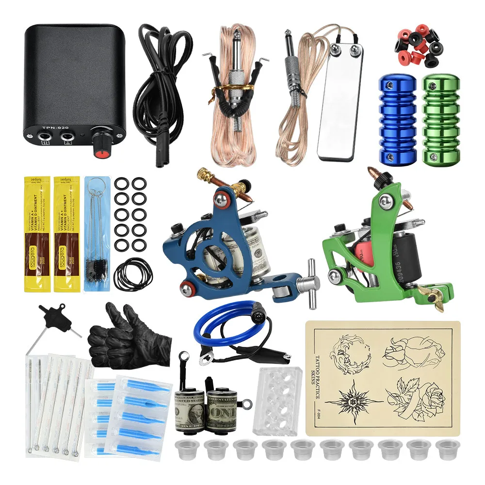 

Machine A Tatouer Professionnel Kit Tattoo De Tatouage Complet 2 Machines De Tatouage Kits For Beginners Kit De Tatuagem
