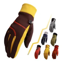 Зимние сноуборд перчатки Снегоход Мотоцикл езда зимние перчатки ветрозащитный, для открытого спорта зимние перчатки унисекс