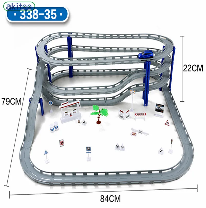 Akitoo/1061 Новое поступление, 3 вида детских игрушек, маленький поезд, набор, электрический трек, гоночный автомобиль, игрушка для детей 3-8 лет, обучающая игрушка