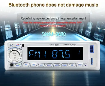 

Car Radio 1 din In-dash FM/Bluetooth/SD Card/USB/MP3 Multimedia Player Remote Control 12V 4-channel outputAutoradio