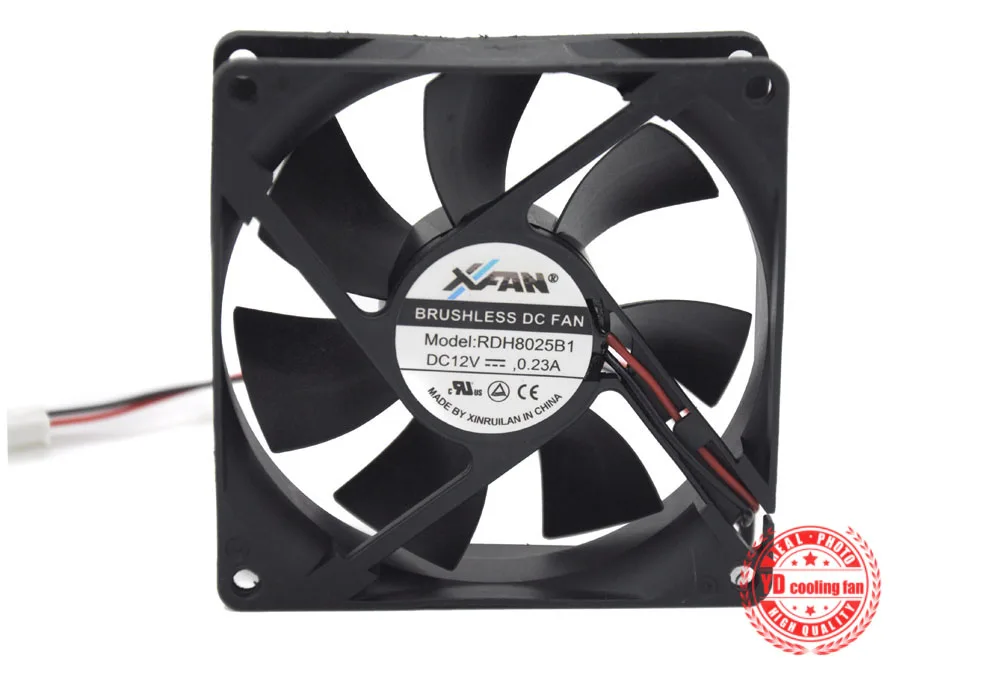 RUILIAN SCIENCE XFAN RDH8025B1 8025 12V 0.23A шарикоподшипник 8 см вентилятор охлаждения|cooling fan|ruilian