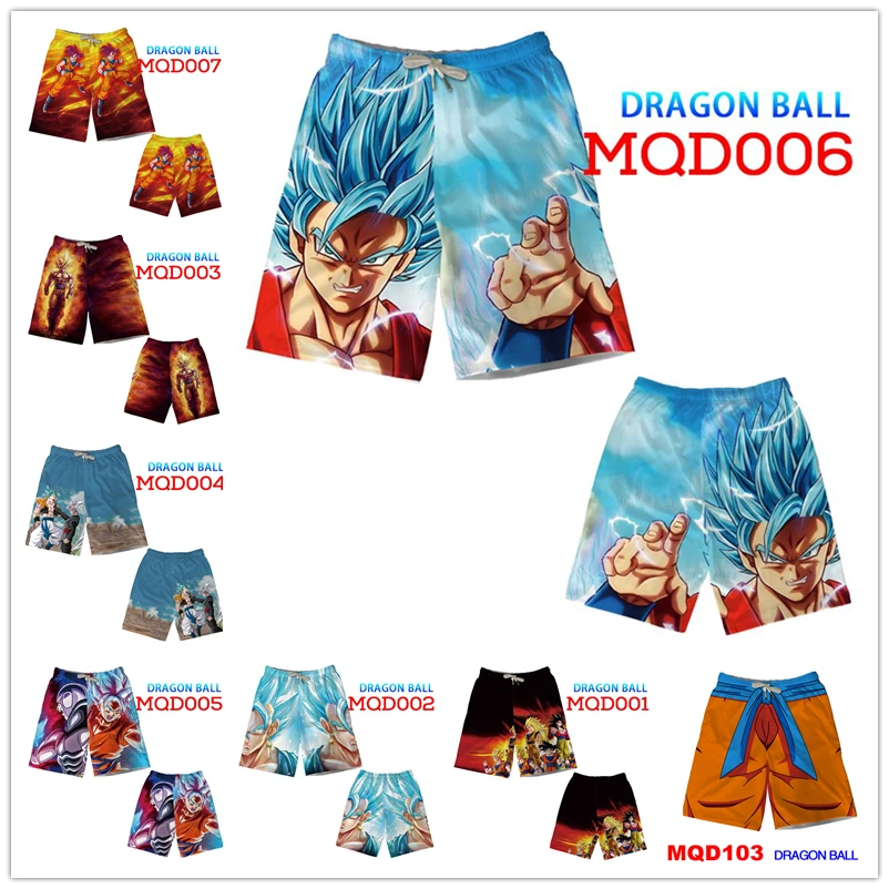 Dragonball Song Goku Косплэй все Супер Саян Гоку принт Для мужчин плата контура шорты Harajuku