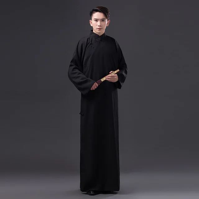 Chinese Folk Dance Men Robe Chinese Traditional Clothing