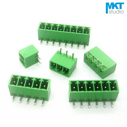 

20Pcs 3.81mm Pitch Right Angle Pin Male Pluggable Screw Wire Terminal Block Connector Sample 2P 3P 4P 5P 6P 7P 8P 9P 10P