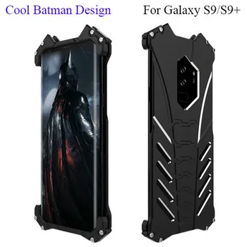 

For Samsung Galaxy S9 Case Batman Metal Case For Samsung S9 Plus S9+ Armor Alloy Cover R-JUST Bumper Holder Protective Funda