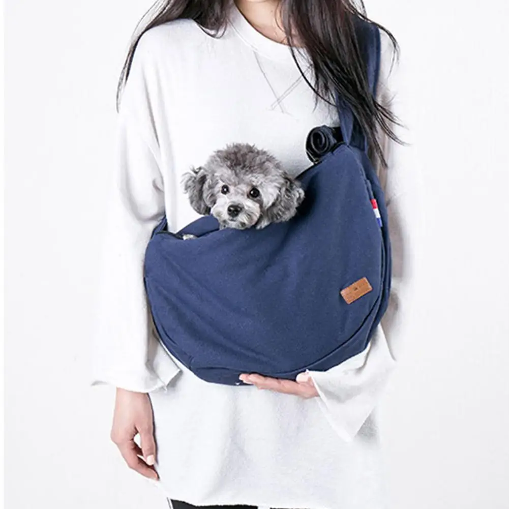 

Outdoor Use Portable Crossbody Bag For Small Pets Oxford Cat Dog Carry Bag